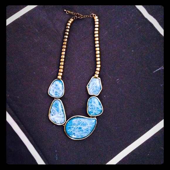 Blue stone necklace