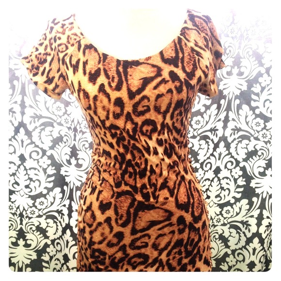 Cheetah print dress
