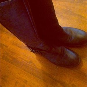 Received Enzo Angiolini Black Leather Riding Boots