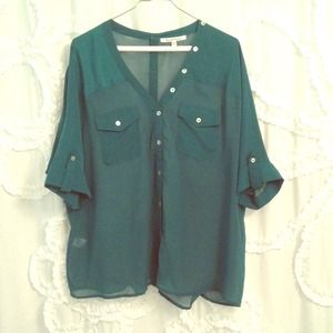 Dark green casual shirt size M