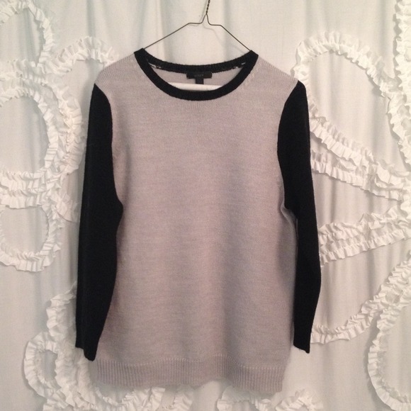 J Crew black and grey sweater