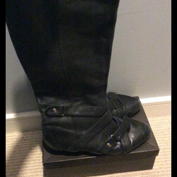 Worn Bebe over the knee boot!