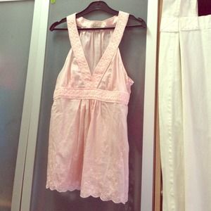 Pretty in pink! Delicate lace tank