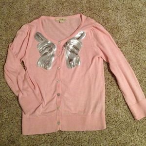 Sequin Bow Cardigan