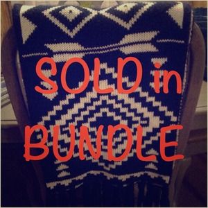 SOLD IN BUNDLE Aztec Chunky Scarf