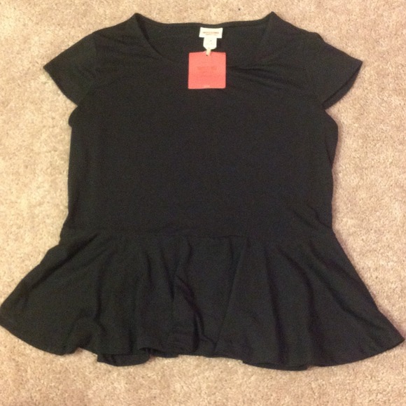 *SOLD*New black peplum top*SOLD*