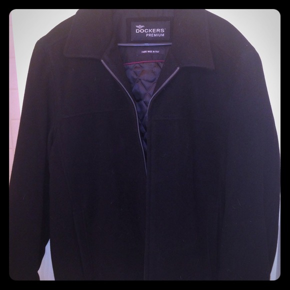 Men's Dockers Premium Wool Coat! Made in Italy!