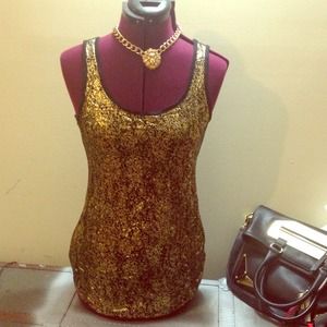 Metallic Gold dust tank