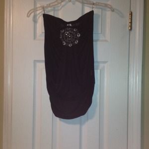 Strapless Body Central Top!