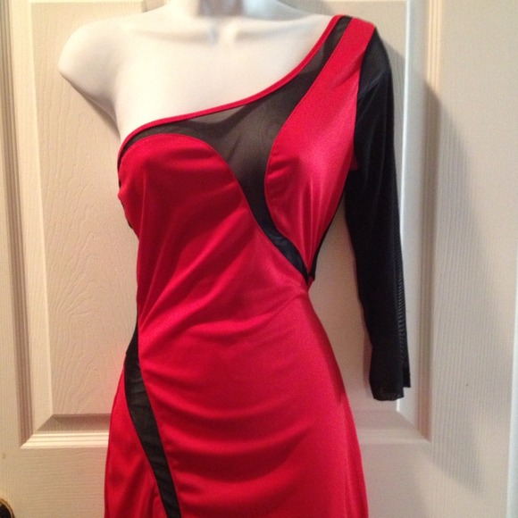 Sexy Red Clubwear Dress & G-String