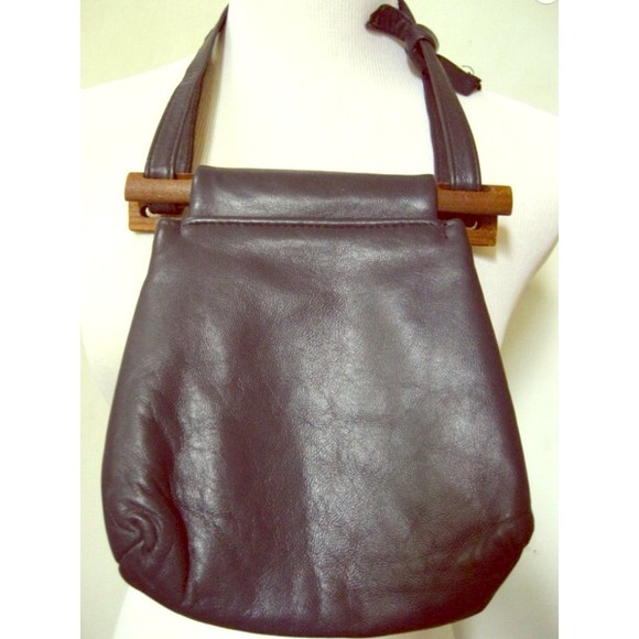 vintage leather handbag