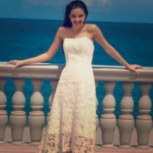 Beautiful, Lace, Hi Lo Wedding Gown