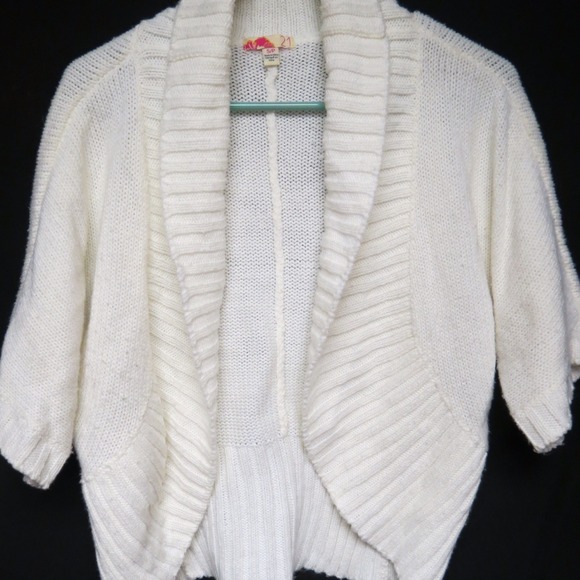 White sweater top