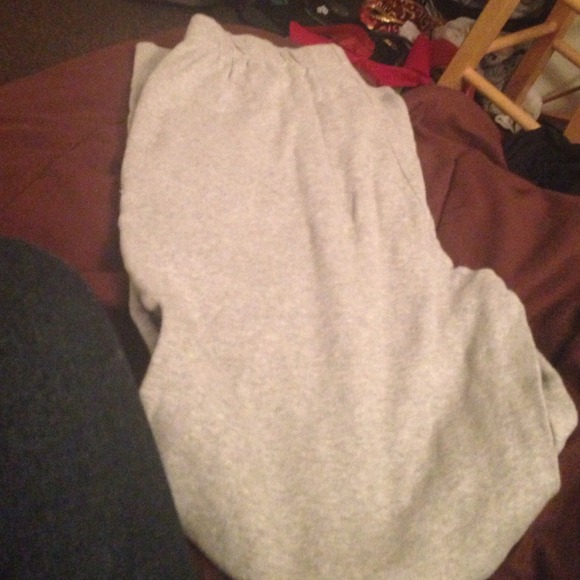 Grey sweatpants