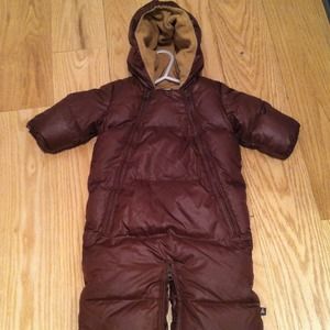 Reduced! 0-3 month Gap Full Body, Down Snowsuit