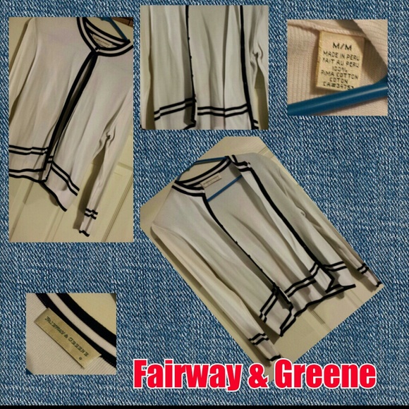 Navy and white cardigan - Picture 1 of 3