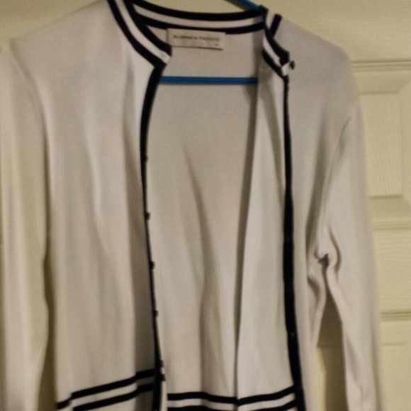 Navy and white cardigan - Picture 2 of 3