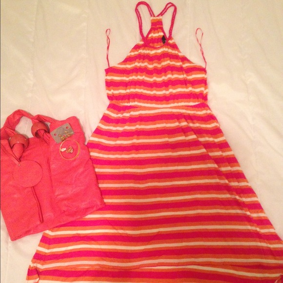 Multicolor dress w/ accessories
