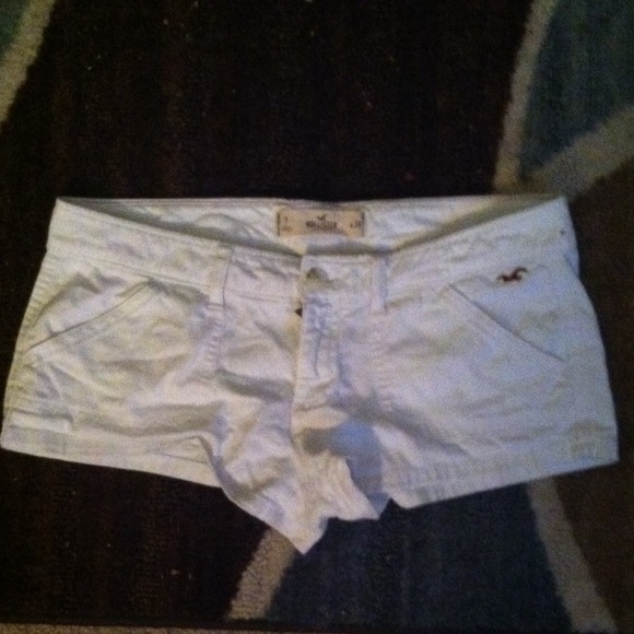 Hollister white shorts