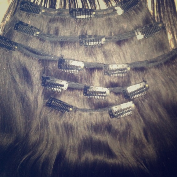 Custom Hair Extension Clip-Ins 16-22" 7 piece set!