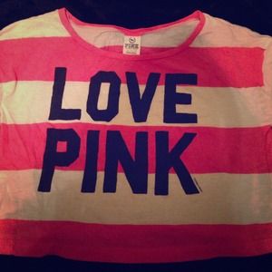 VS pink crop top pink