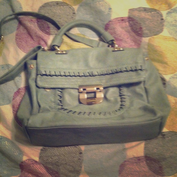 Light olive green and gold purse