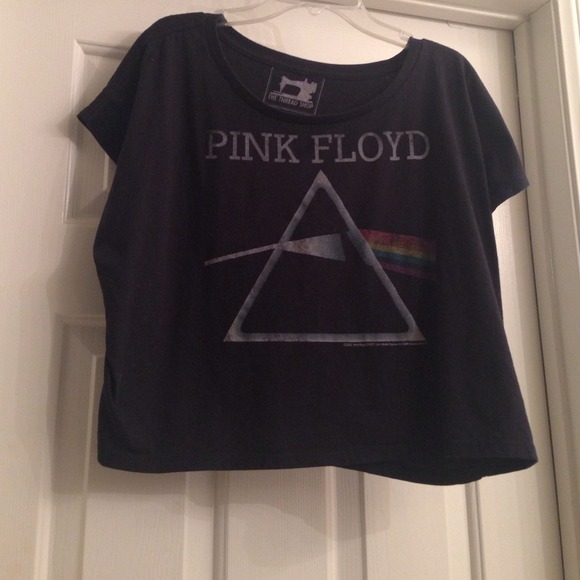💢BUNDLE💢 Black pink floyd crop top