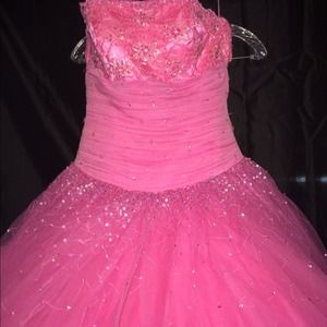 Pretty pink prom/pageant dress