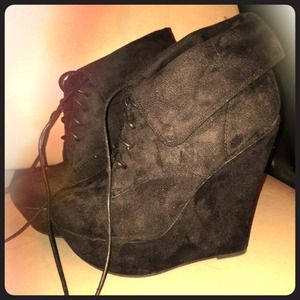 Wedge booties