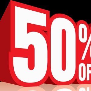 LAST DAY!!! Everything 50% off!!!