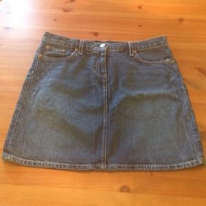 SOLD. J. Crew Jean Skirt