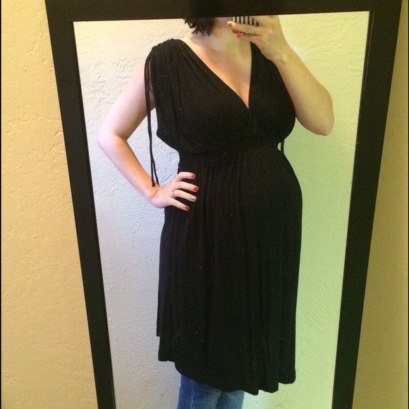 Black maternity dress
