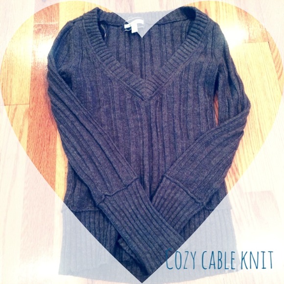 Cozy brown cable knit