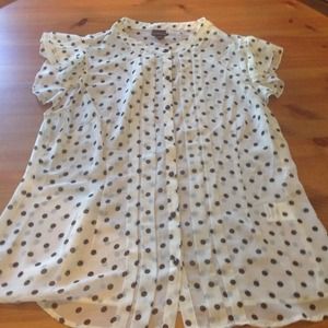 ❎ Sold ❎ Covington Sheer Polka Dot Blouse
