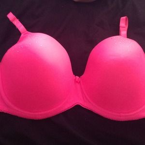 Hot pink bra