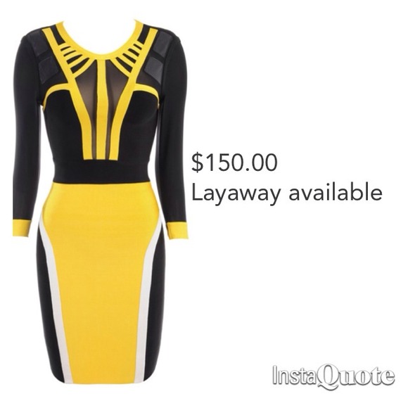 Bumble Bee Bandage Dress - Picture 1 of 1