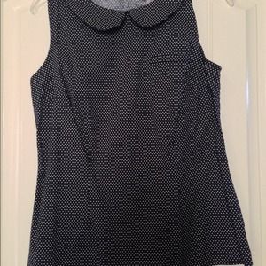 M Worthington zipper back sleeveless top