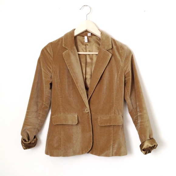 SOLD -- Gold velvet blazer