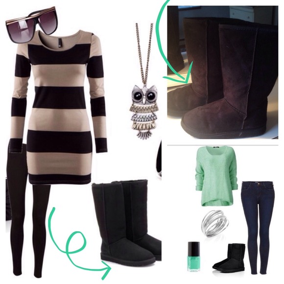 💋Black boots⛄️