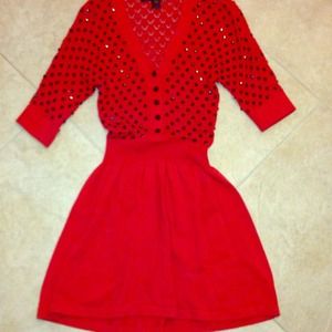 Marc By Marc Jacobs Red Sweater Dress