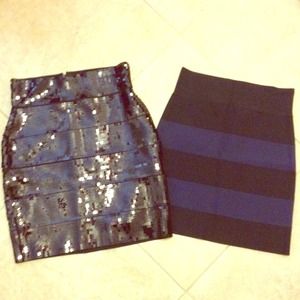 Two BCBG Power Skirts SZ Mediums