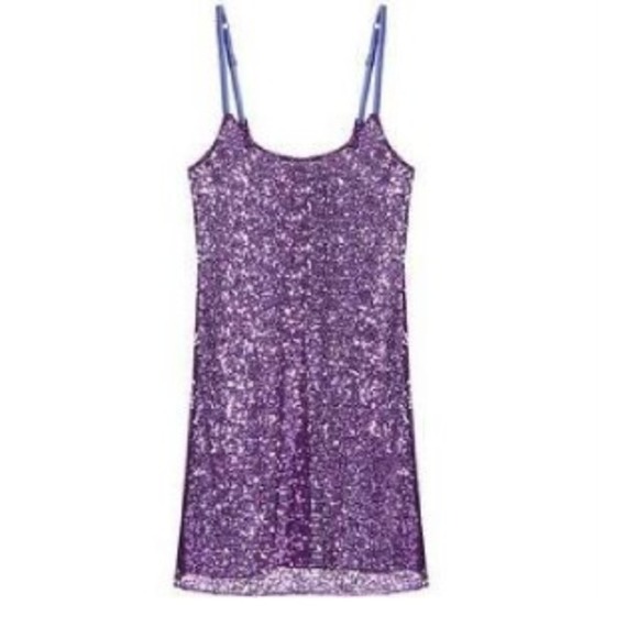 BUNDLED! Free People purple sequins slip