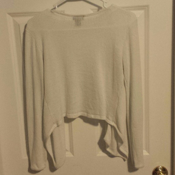 White longsleeve cover up - Picture 2 of 4