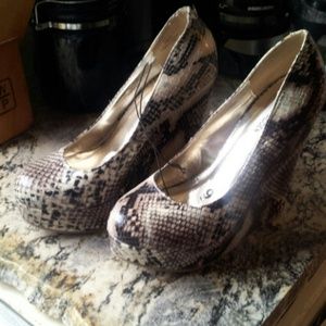 Snake skin Steve Madden heels