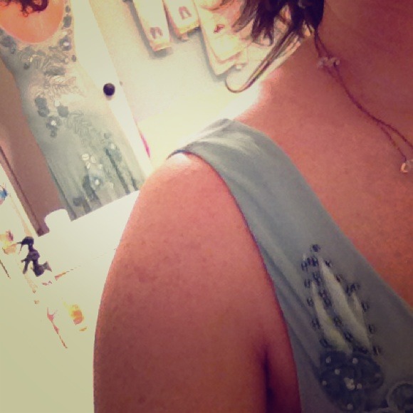 Beautiful mint green, beaded gown.