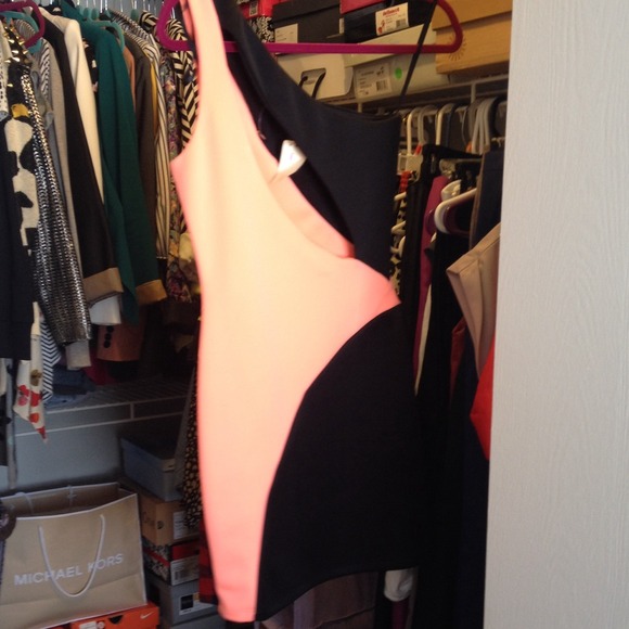Hot pink and black Arden B dress