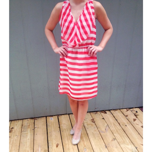Never worn with tags striped dress!