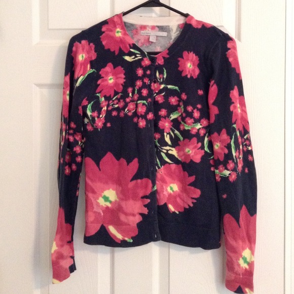 Floral old navy cardigan