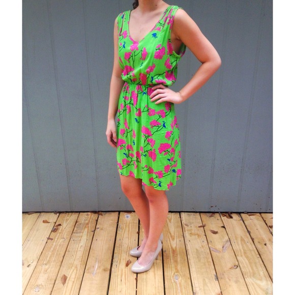 Green floral Sun dress!