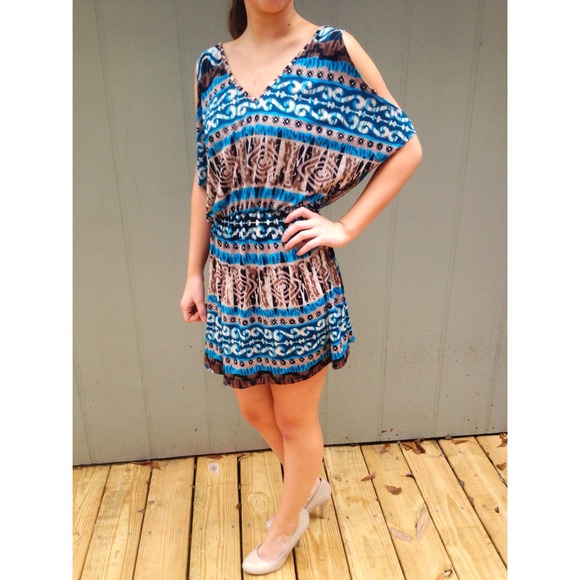 Aztec cutout dress!